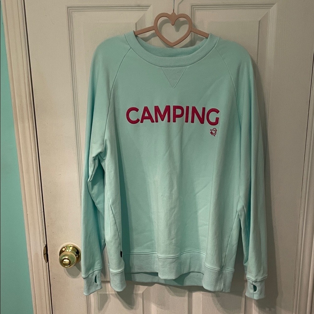 BIRDZ Mint Green " CAMPING " Sweatshirt XL